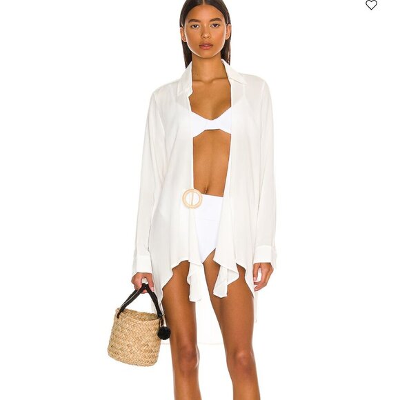 NWOT PQ Millie Tie Cover Up in Water Lily size M/L - Picture 3 of 6